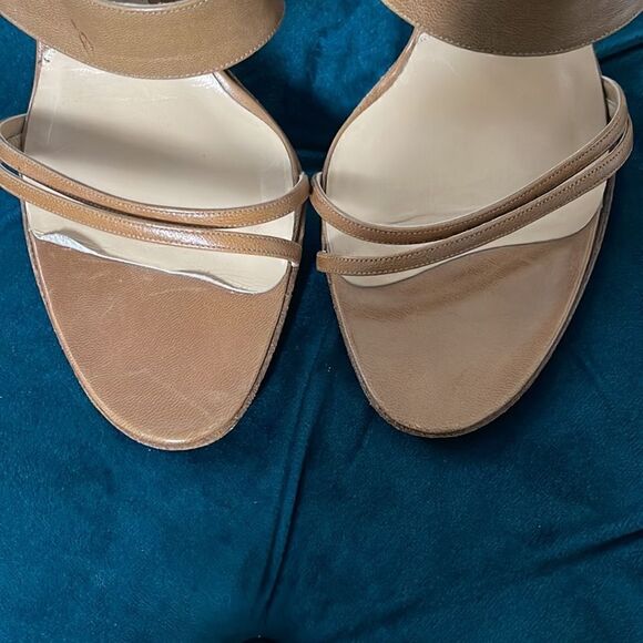 GIORGIO ARMANI BEIGE SANDALS SZ 9 - Picture 6 of 8